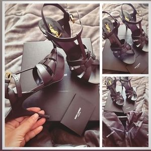 YSL tribute 75 leather platform